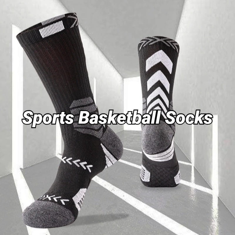 Kit 3 Pares de Meias Esportivas de Compressão para Corrida, Academia e Basquete