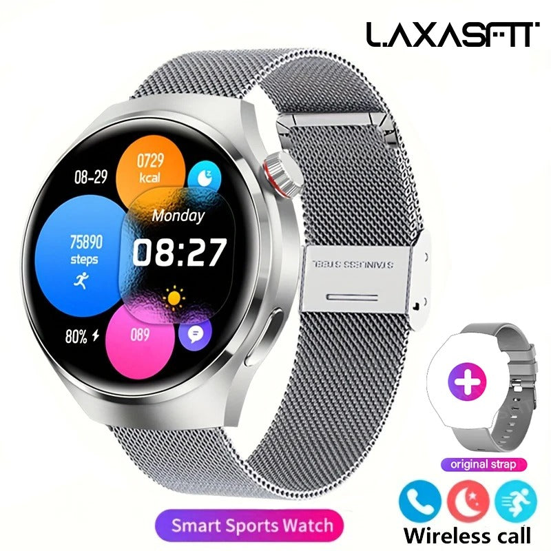 Smartwatch Masculino G.L Wear com Tela HD, Chamadas Bluetooth e Monitoramento Completo de Saúde