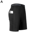 Bermuda Masculina de Compressão com Bolso, Secagem Rápida e Alta Performance para Corrida e Academia