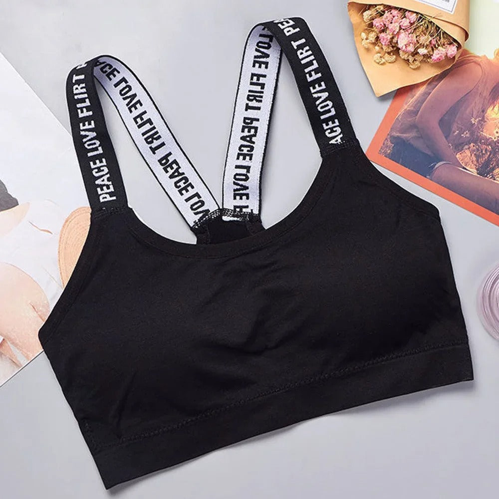 Top Feminino Fitness Sem Costura CHUANGERM com Alta Sustentação para Academia e Yoga