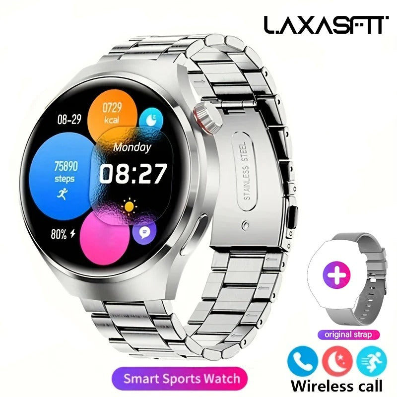 Smartwatch Masculino G.L Wear com Tela HD, Chamadas Bluetooth e Monitoramento Completo de Saúde
