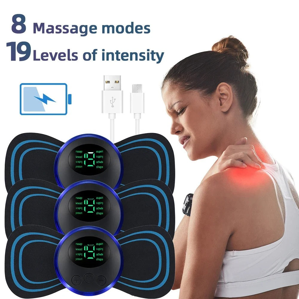 Massageador Cervical EMS Elétrico para Pescoço com Estimulação Muscular