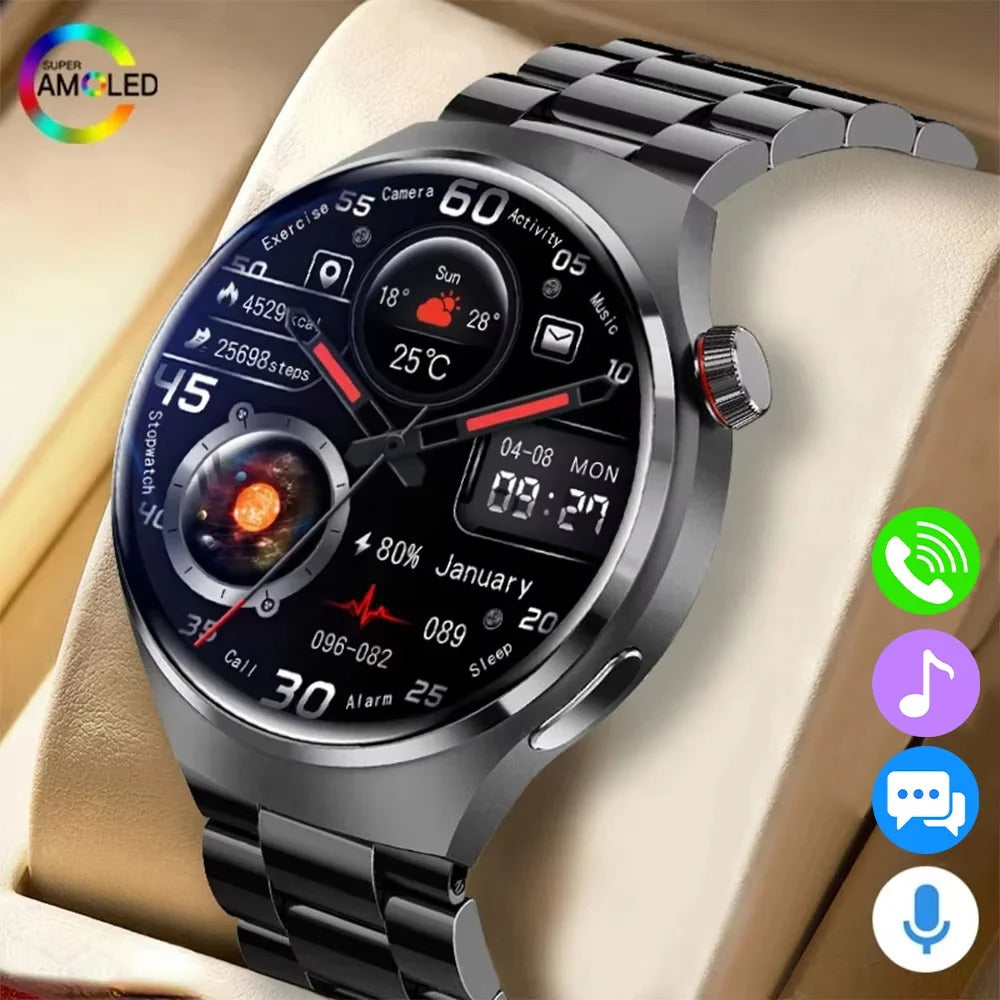Smartwatch Masculino G.L Wear com Tela HD, Chamadas Bluetooth e Monitoramento Completo de Saúde