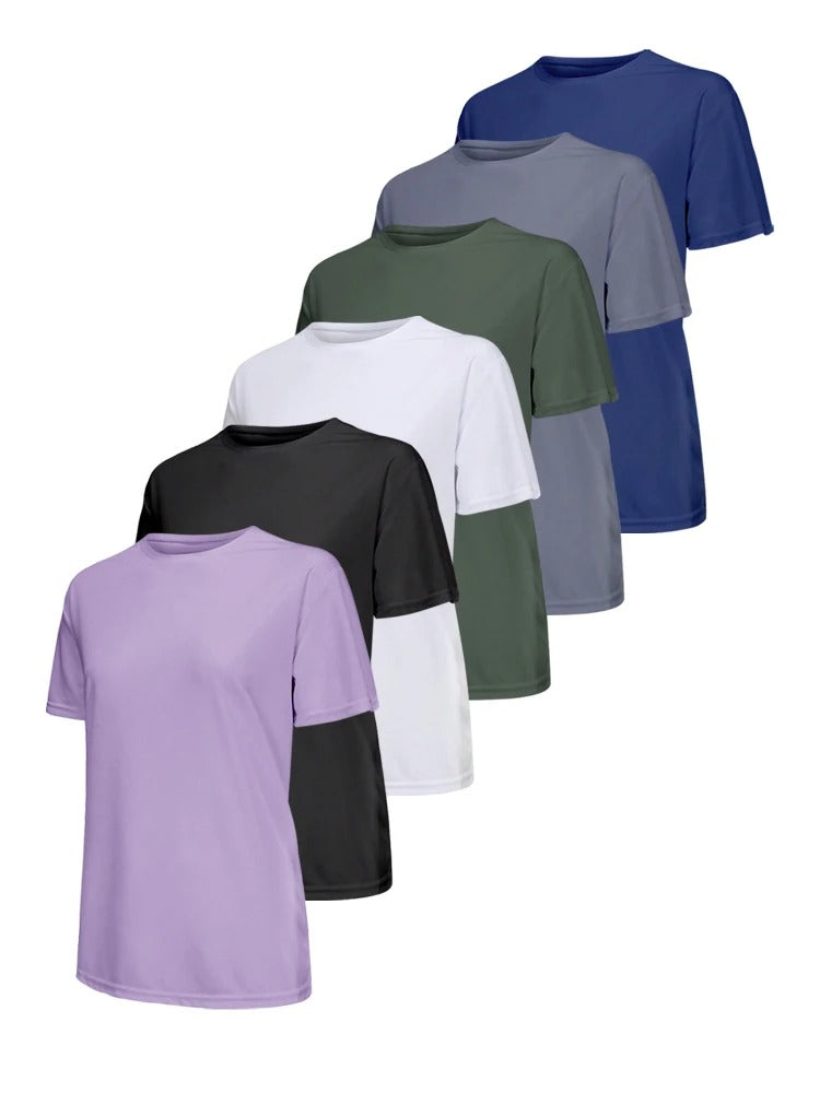 Camiseta Feminina Dry Fit Ultraleve de Secagem Rápida para Academia, Corrida e Fitness