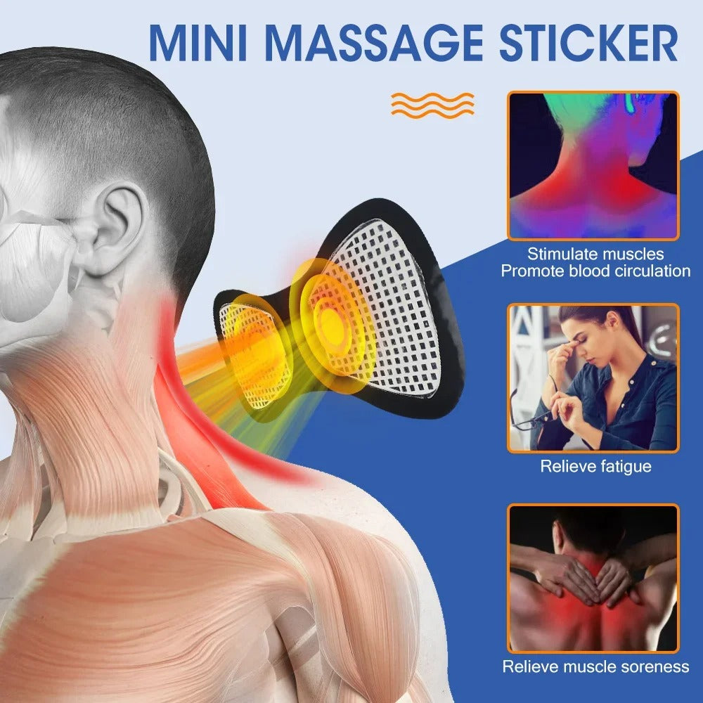 Massageador Cervical EMS Elétrico para Pescoço com Estimulação Muscular
