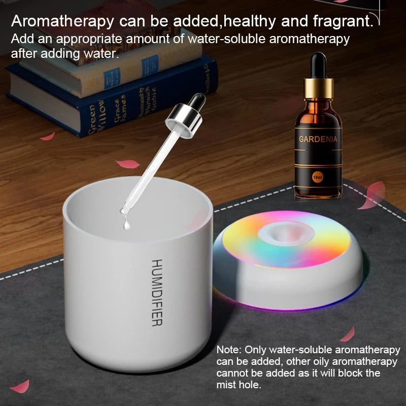 Mini Umidificador de Ar USB com Difusor de Aromas e Luz LED HOMEFISH
