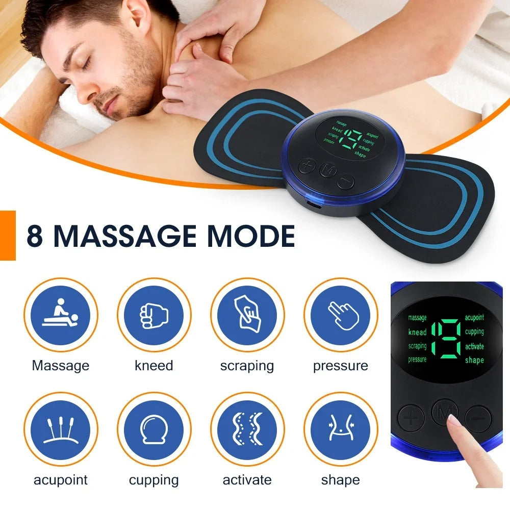 Massageador Cervical EMS Elétrico para Pescoço com Estimulação Muscular