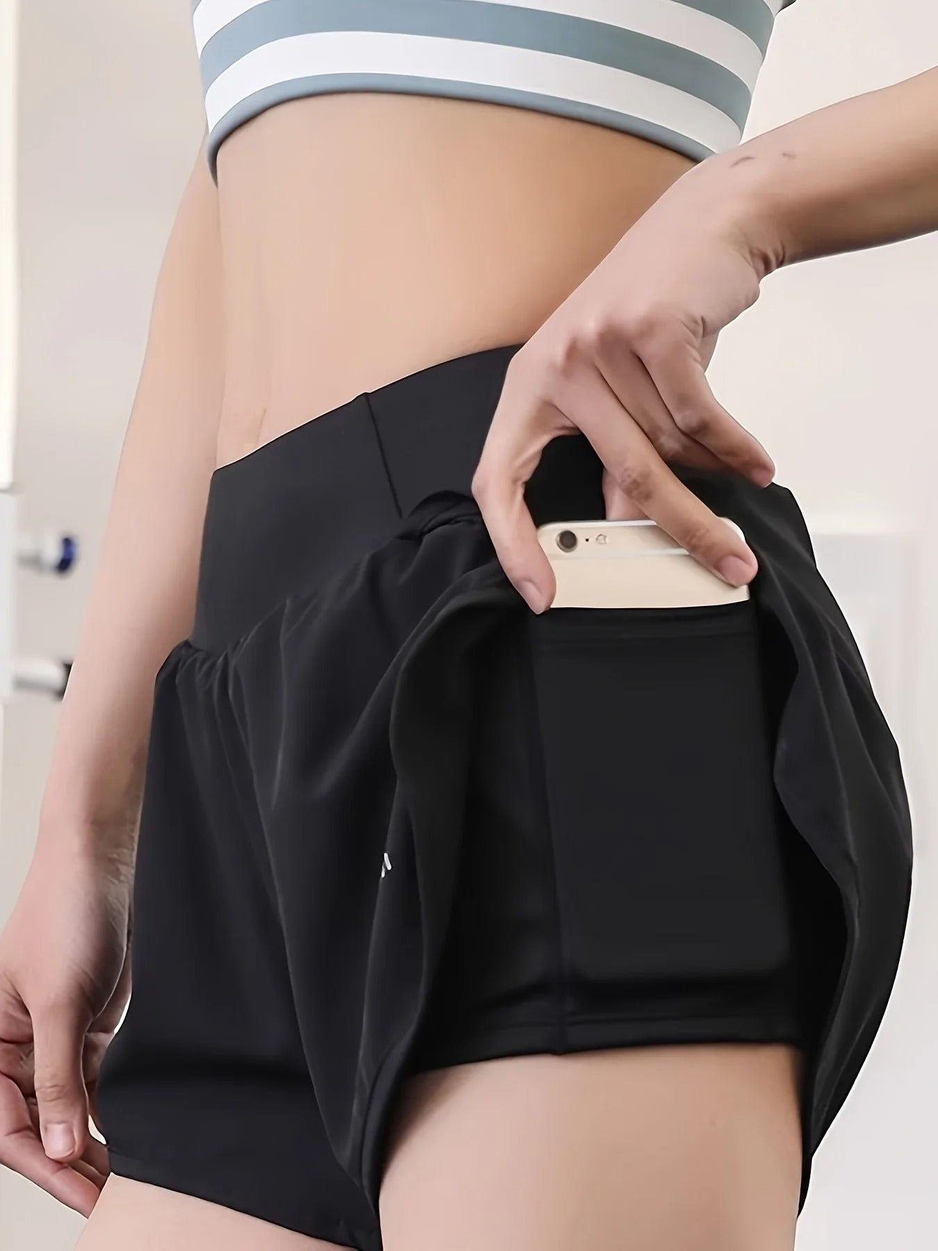 Short Feminino Esportivo Antiatrito para Corrida, Academia e Treinos Fitness