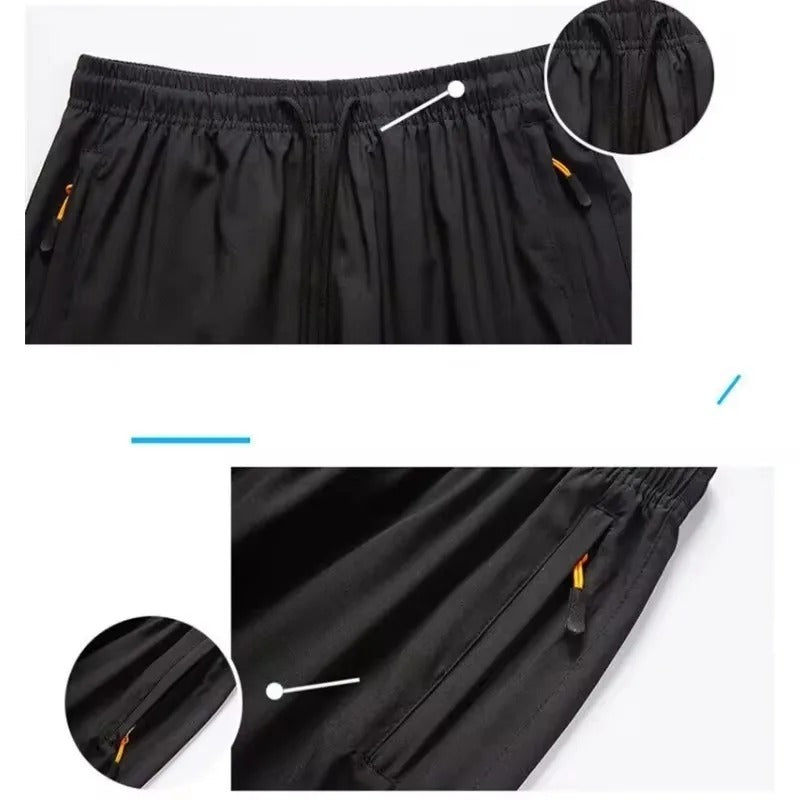 Short Masculino Esportivo Ice Silk Leve e Respirável para Corrida, Academia, Basquete e Uso Casual