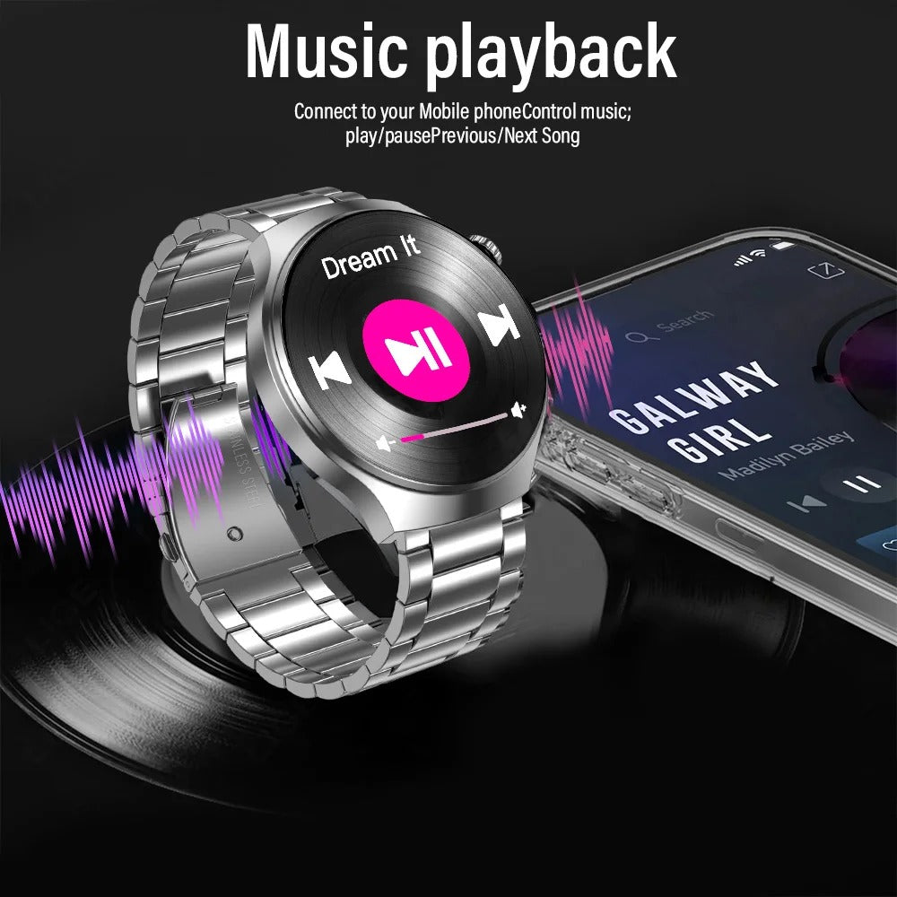 Smartwatch Masculino G.L Wear com Tela HD, Chamadas Bluetooth e Monitoramento Completo de Saúde