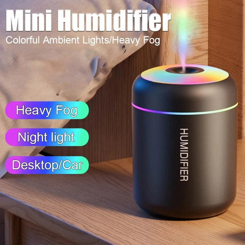 Mini Umidificador de Ar USB com Difusor de Aromas e Luz LED HOMEFISH