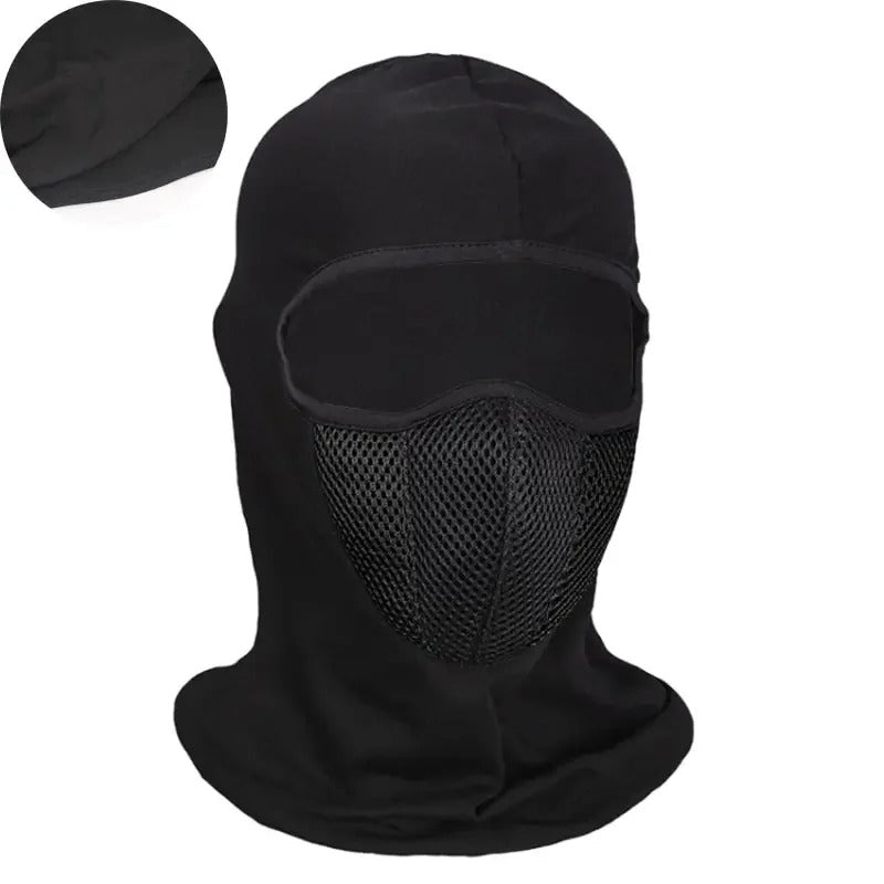 Balaclava Tática Corta-Vento Respirável para Motociclismo, Ciclismo, Corrida e Trilhas