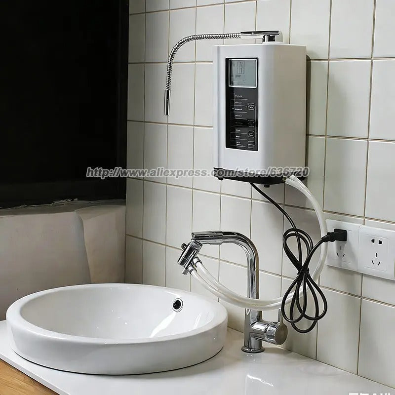 Ionizador de Água Alcalina com Filtro Integrado e Controle de pH 4.0 a 10.5