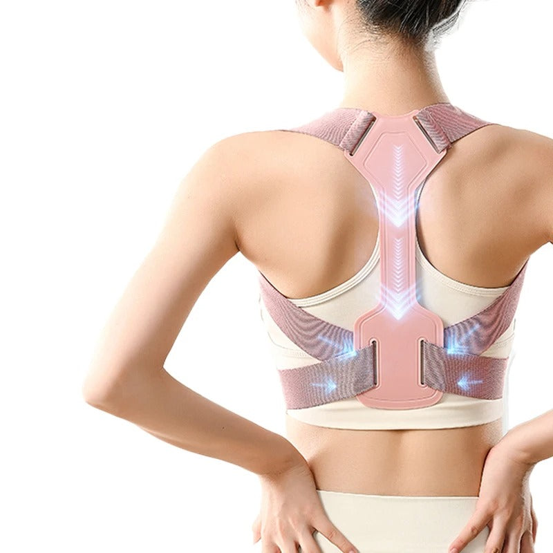 Corretor de Postura Ajustável Respirável para Coluna, Costas e Ombros com Suporte Ergonômico