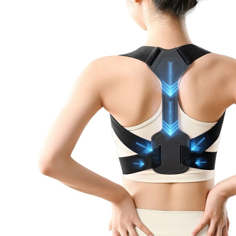 Corretor de Postura Ajustável Respirável para Coluna, Costas e Ombros com Suporte Ergonômico